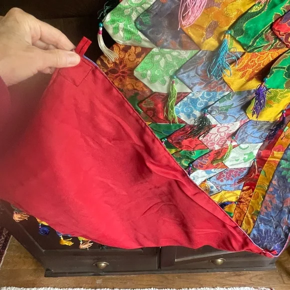 PRICE DROP! Spectacular Tibetan multi color brocade wall hanging - Picture 15 of 16